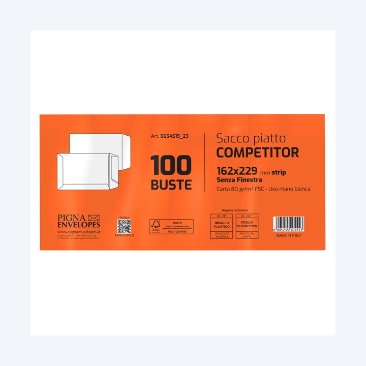 Busta a sacco Competitor FSC strip — 36982 | Ecotempo