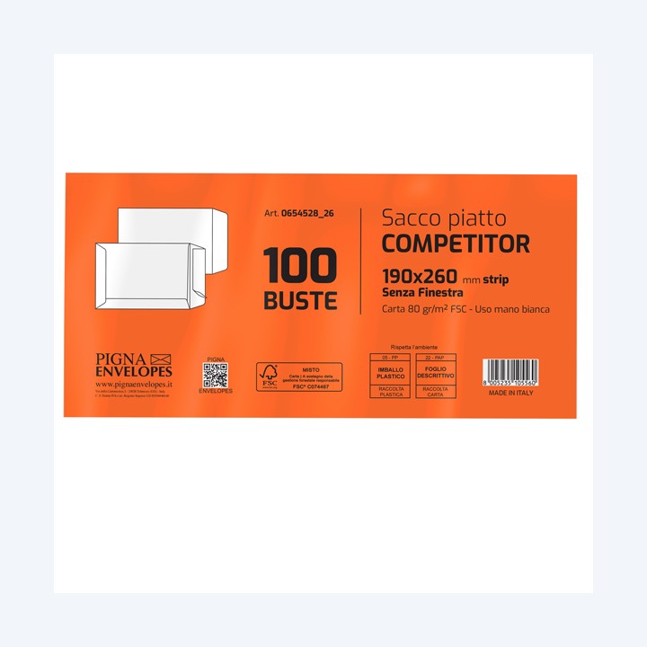 Busta a sacco Competitor FSC strip — 36983 | Ecotempo