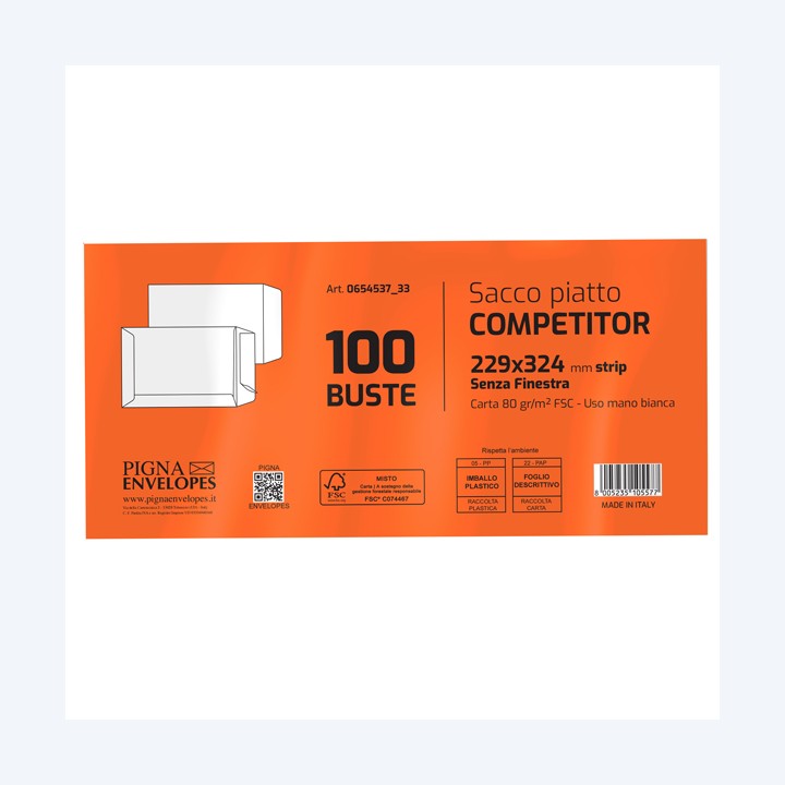 Busta a sacco Competitor FSC strip — 36984 | Ecotempo