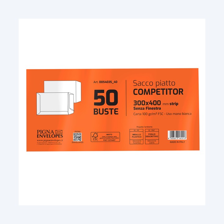 Busta a sacco Competitor FSC strip — 36985 | Ecotempo