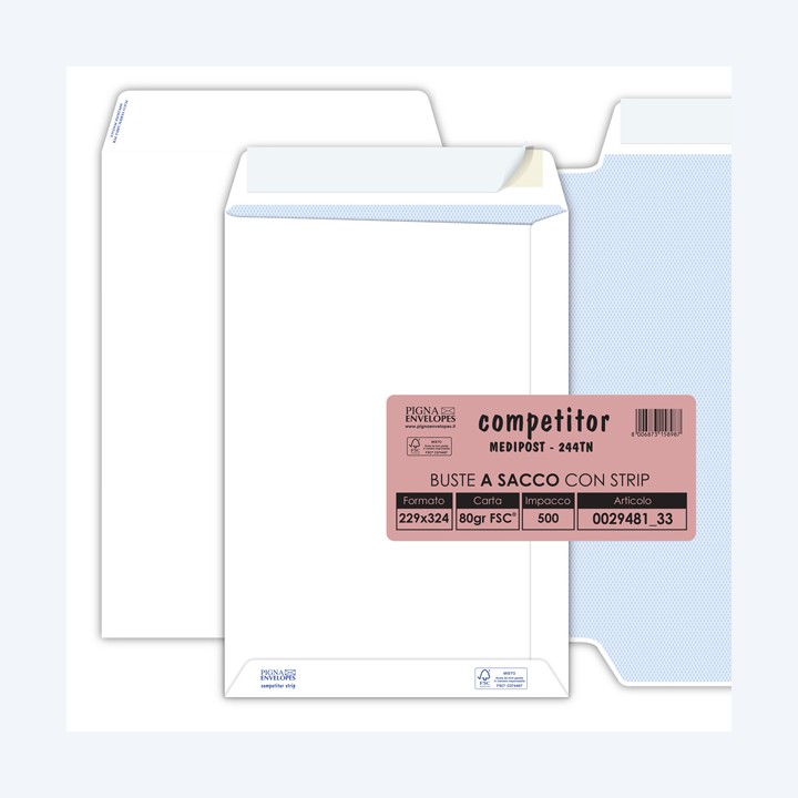 Busta a sacco Competitor FSC strip — 36994 | Ecotempo
