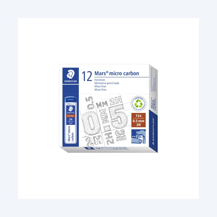 Astuccio 12 Mine Mars Micro mina 0,5mm — 37052 | Ecotempo