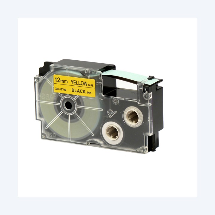 Nastro 12 mm x 8 mt nero/giallo Casio | Ecotempo