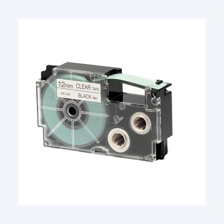 Nastro 12 mm x 8 mt nero/ trasparente Casio | Ecotempo