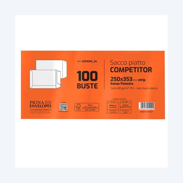 Busta a sacco Competitor FSC strip — 37307 | Ecotempo
