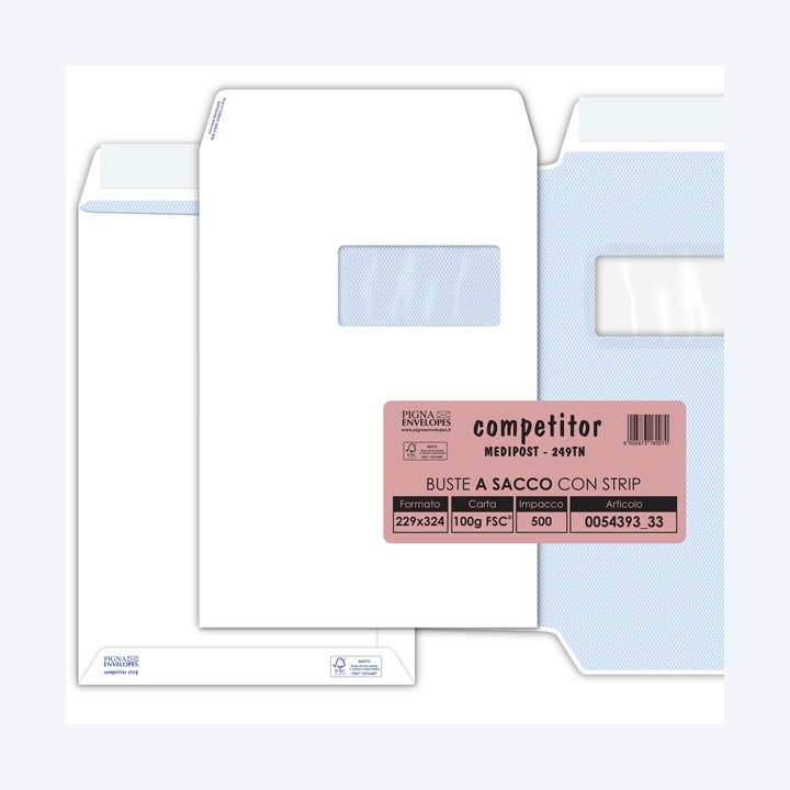 Busta a sacco Competitor FSC strip — 37369 | Ecotempo
