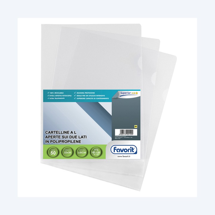 Cartellina a L Pratic 22 x 30 cm PP — 37628 | Ecotempo