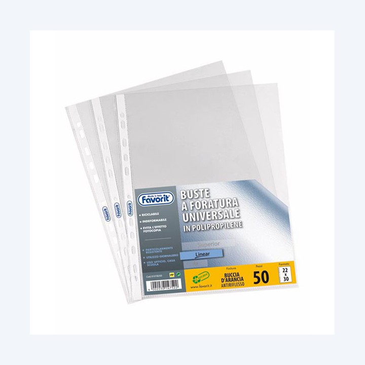 Buste forate Special PP Linear buccia — 37635 | Ecotempo