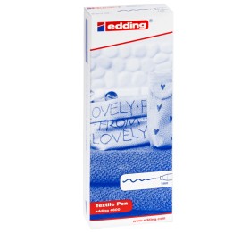 Marcatore per tessuto 4600 punta tonda 1 mm nero Edding | Ecotempo