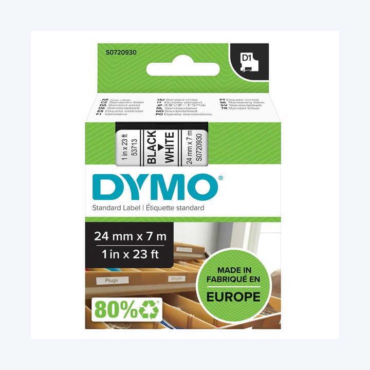 Nastro D1 standard 537130 24 mm x 7 mt — 37885 | Ecotempo
