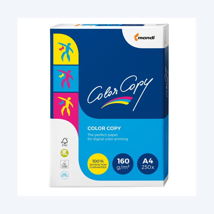 Carta Color Copy A4 160 gr bianco Mondi conf. 250 fogli | Ecotempo