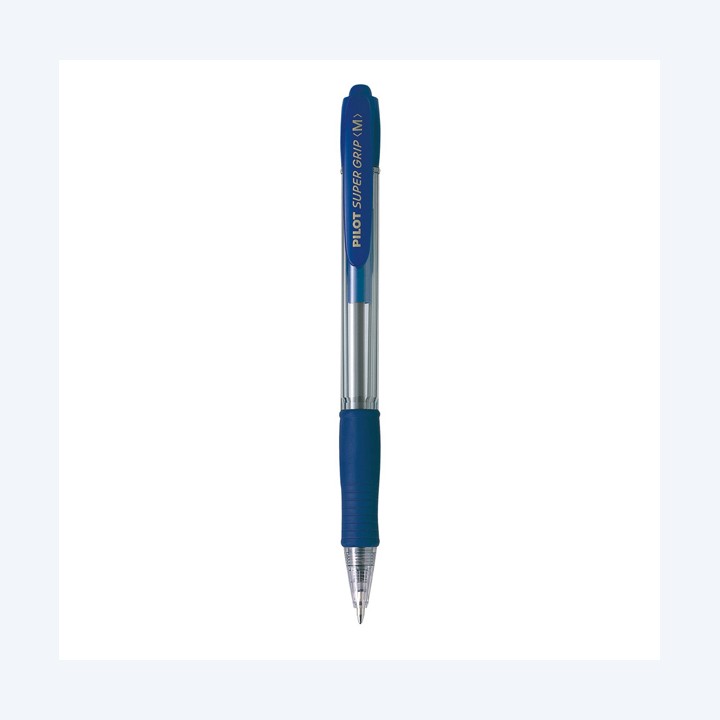 Penna a sfera a scatto Supergrip punta — 39396 | Ecotempo