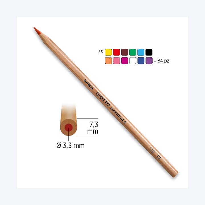 Pastelli naturale diametro mina 3,30 mm — 40456 | Ecotempo
