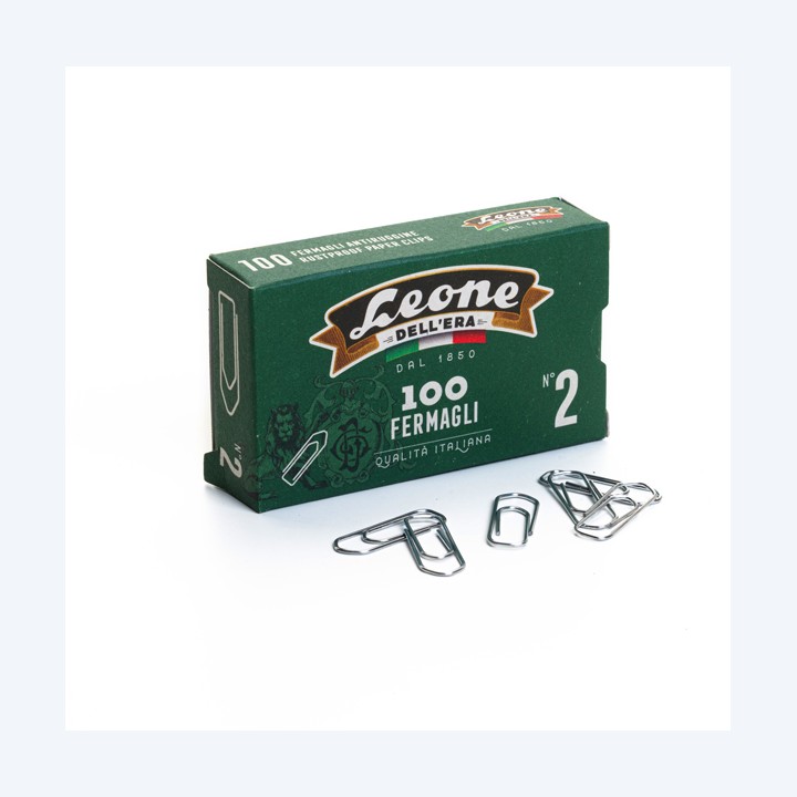 LEONE DELL'ERA Fermagli zincati n. 2 — 44685 | Ecotempo