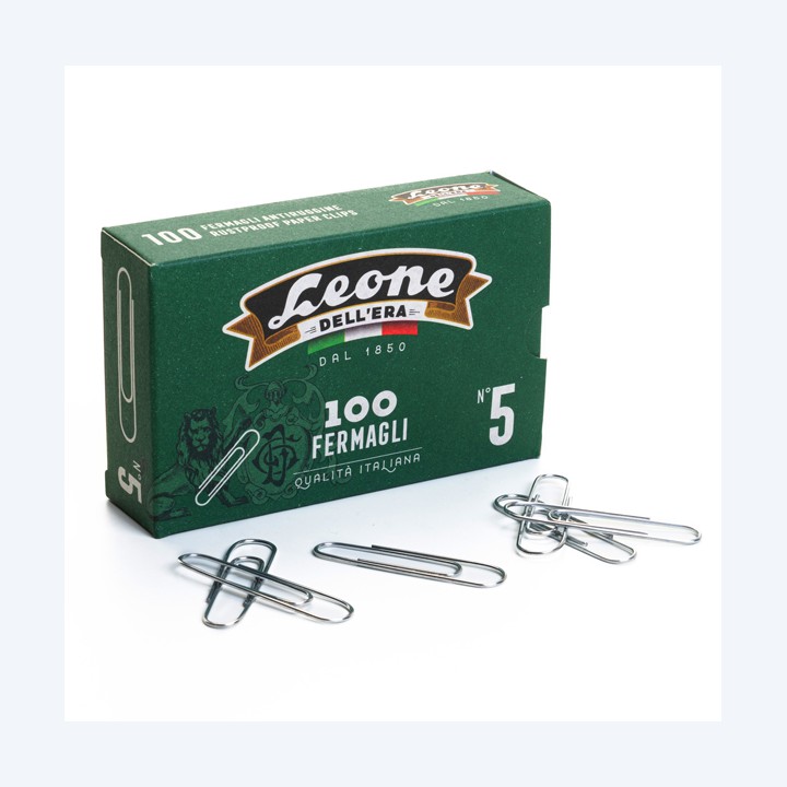 LEONE DELL'ERA Fermagli zincati n. 5 — 44688 | Ecotempo