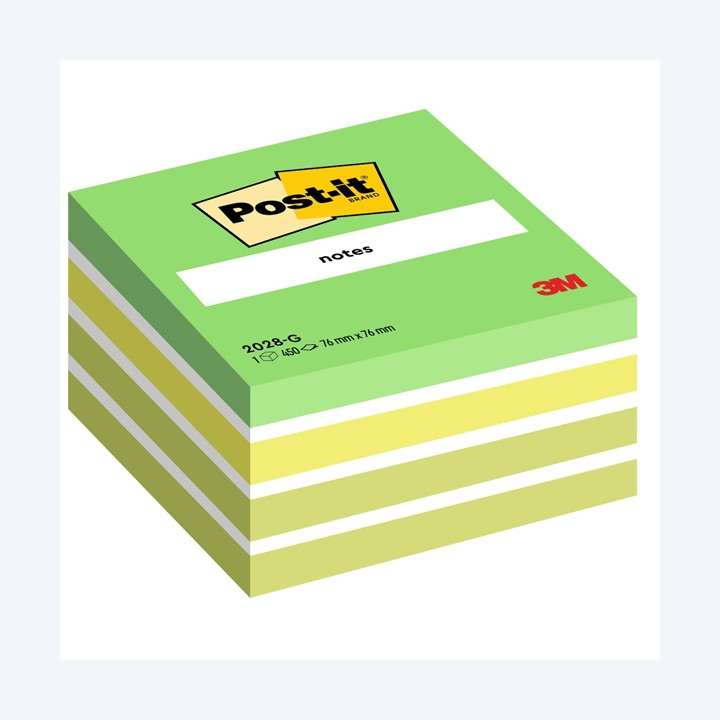 Blocco foglietti Cubo 2028-G 76 x 76 mm — 44715 | Ecotempo