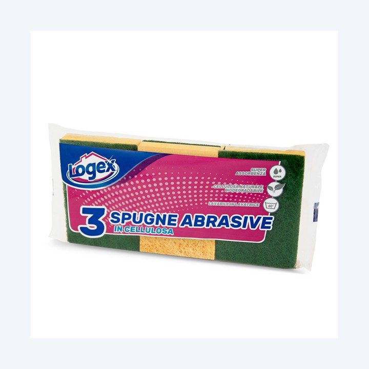 Spugna biuso giallo/verde Logex — 45031 | Ecotempo