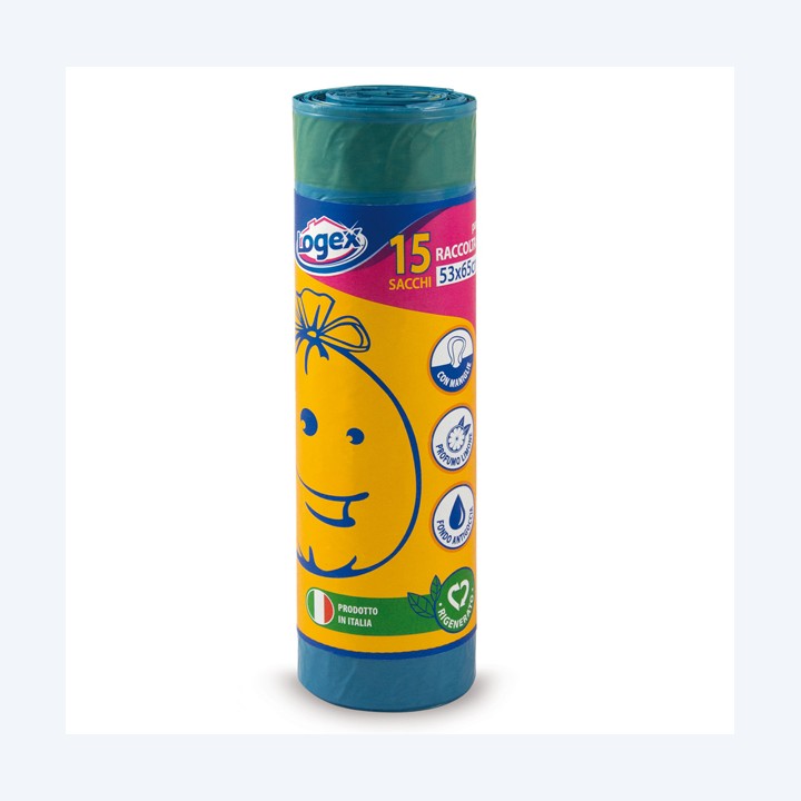 Sacchi per immondizia con maniglie 53 x — 45048 | Ecotempo