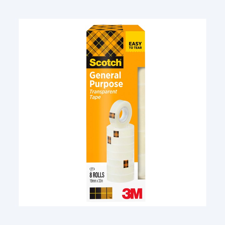Nastro adesivo 508 19 mm x 33 m PP — 45174 | Ecotempo