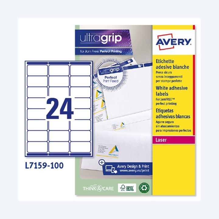 AVERY Etichette adesive L7159 in carta — 45177 | Ecotempo