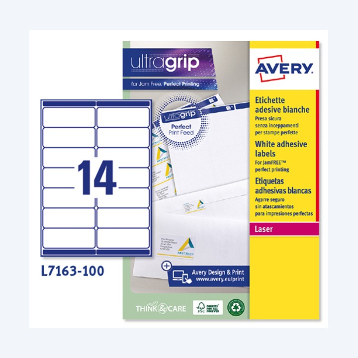 AVERY Etichette adesive L7163 in carta — 45181 | Ecotempo