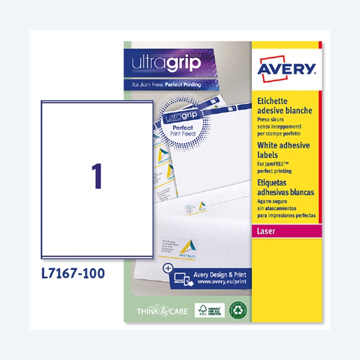 AVERY Etichette adesive L7167 in carta — 45184 | Ecotempo