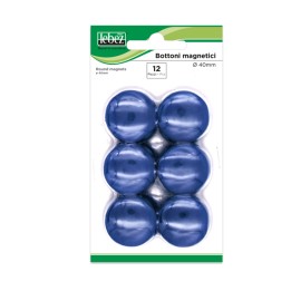 Bottoni magnetici diametro 4 cm blu — 45531 | Ecotempo