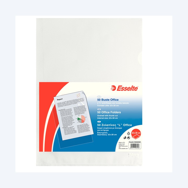 Cartellina a L Office A4 PP buccia — 45793 | Ecotempo