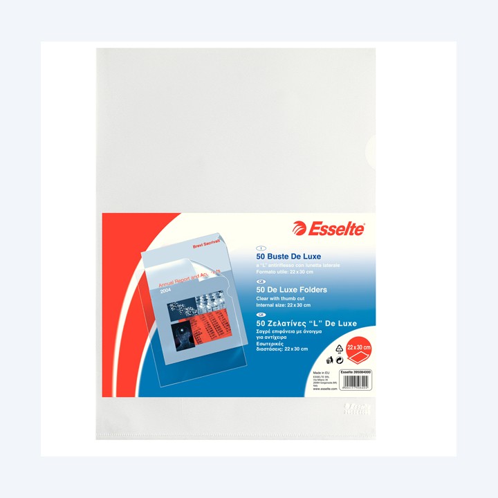 Cartellina a L De Luxe A4 PP buccia — 45794 | Ecotempo