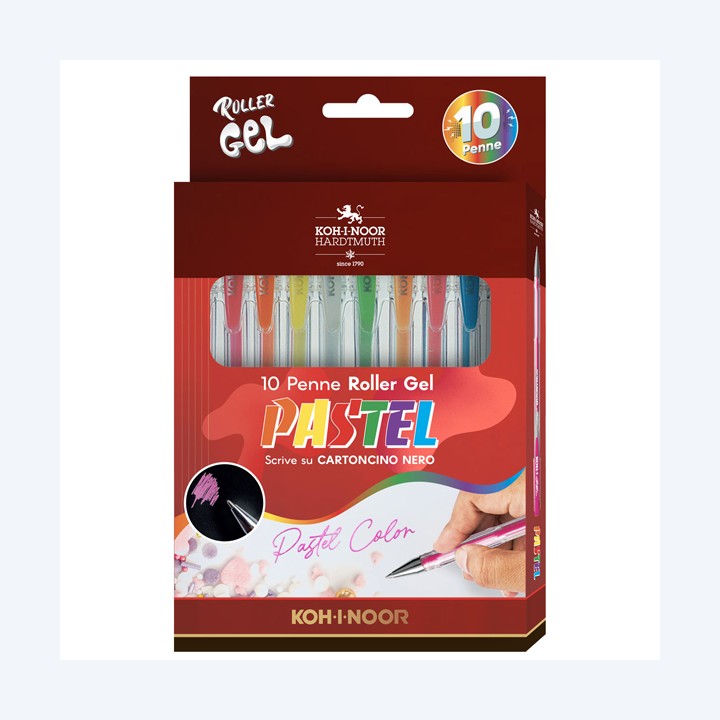 Roller gel colorati colori pastel — 45942 | Ecotempo