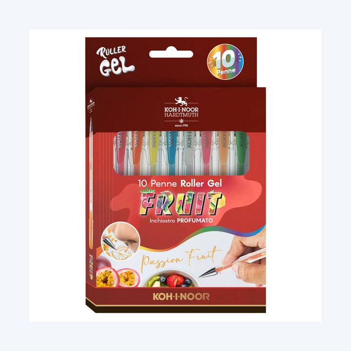 Roller gel colorati colori fruit — 45943 | Ecotempo