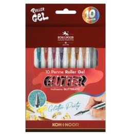 Roller gel colorati colori glitter — 45944 | Ecotempo