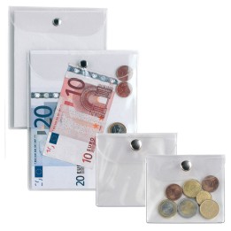 Busta con bottone Press 6E PVC 15 x 21 — 46764 | Ecotempo