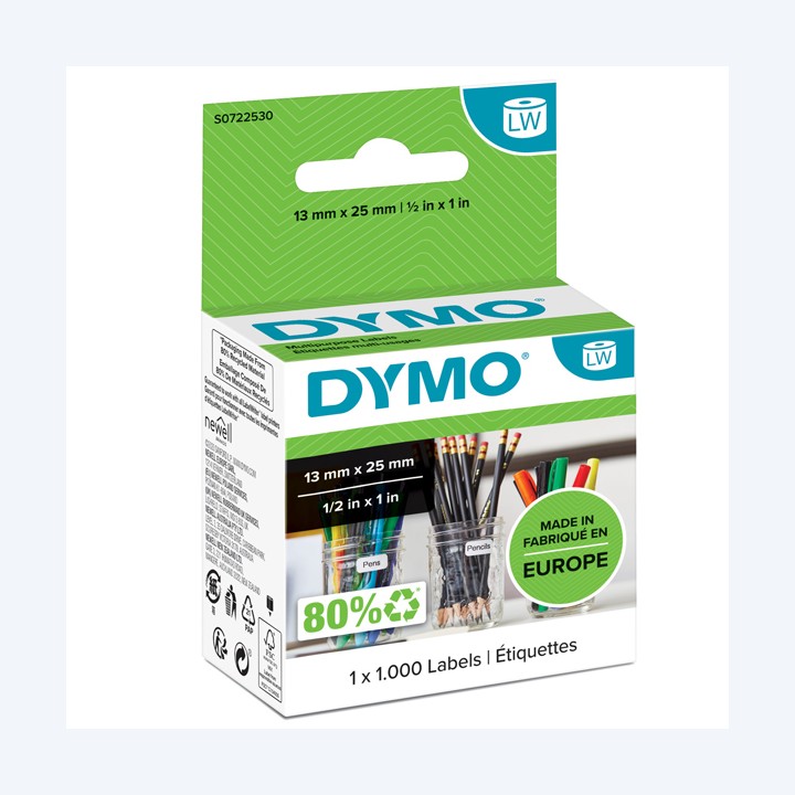 Rotolo 1000 etichette LW 13530 13 x 25 — 46891 | Ecotempo