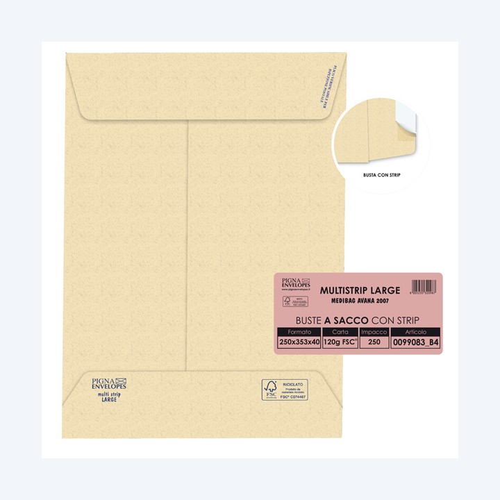 Pigna Envelopes Busta a sacco Multi — 46965 | Ecotempo