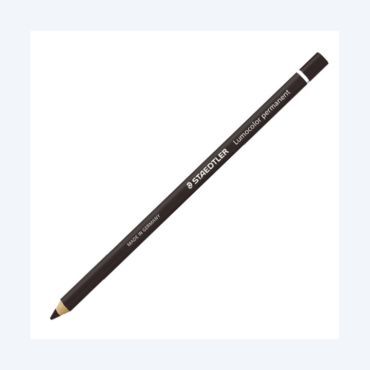 Matita Lumocolor Glasochrom permanente nero Staedtler | Ecotempo