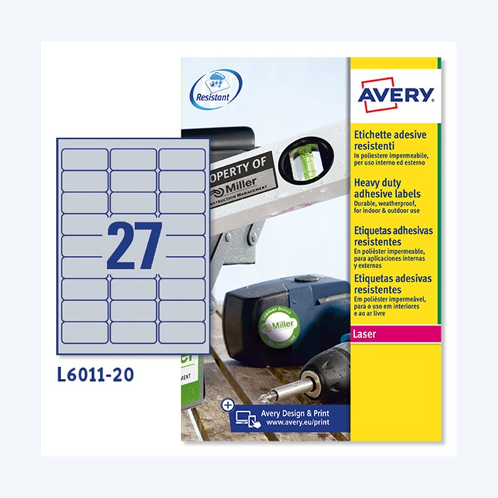 Etichette adesive L6011 in poliestere — 47052 | Ecotempo