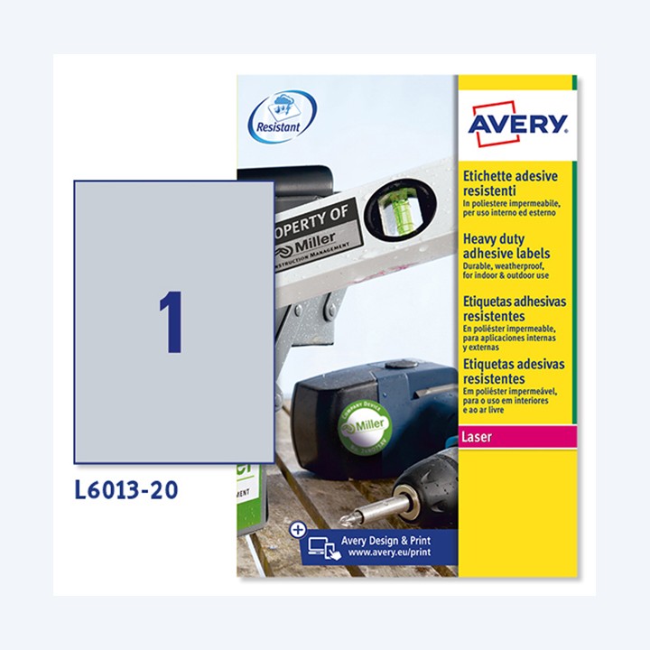Etichette adesive L6013 in poliestere — 47312 | Ecotempo