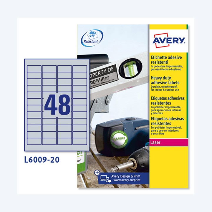 Etichette adesive L6009 in poliestere — 47698 | Ecotempo