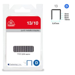 RO-MA Punti zincati 13/10 10 mm metallo — 47772 | Ecotempo