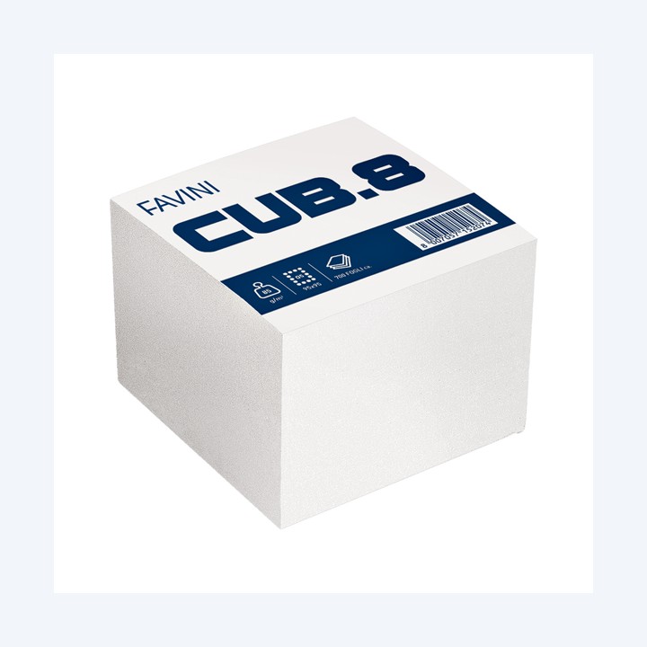 Foglietti Cubo bianco 95 x 95mm 80gr 700 fogli Favini | Ecotempo