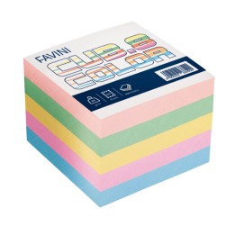 Foglietti Cubo mix colori soft 95 x — 47906 | Ecotempo
