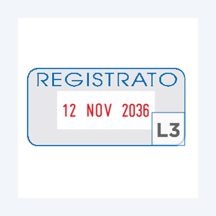 Timbro S260/L3 Datario + REGISTRATO 4 — 48013 | Ecotempo