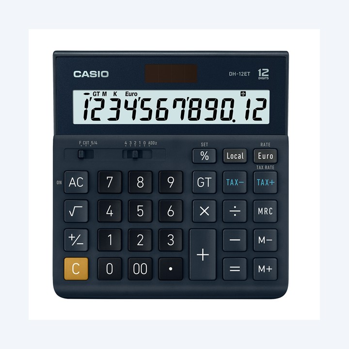 Calcolatrice da tavolo DH-12ET 12 cifre blu Casio | Ecotempo