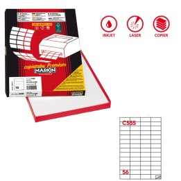 Etichette adesive C/555 in carta — 48485 | Ecotempo