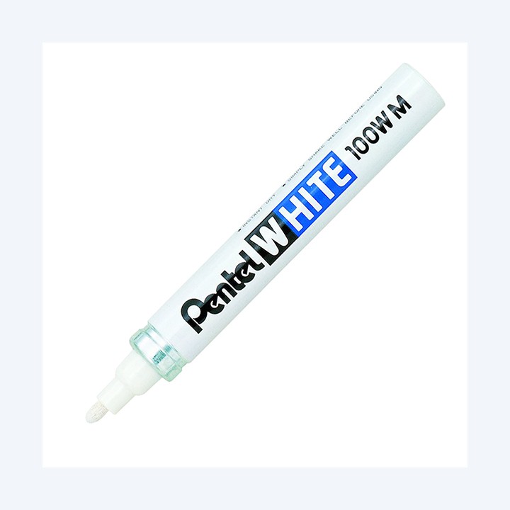 Marcatore White Marker punta media 3,9mm bianco Pentel | Ecotempo