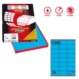 Etichette adesive C/500 in carta — 48903 | Ecotempo