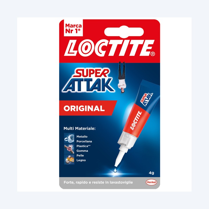 Colla Super Attak Original 4 gr trasparente Loctite | Ecotempo