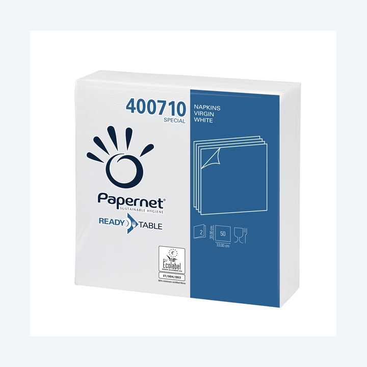 Tovagliolo carta 33 x 33 cm 2 veli — 49296 | Ecotempo
