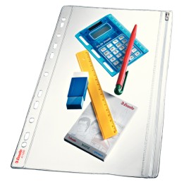 Buste forate con zip PVC 19 x 30 cm — 49644 | Ecotempo